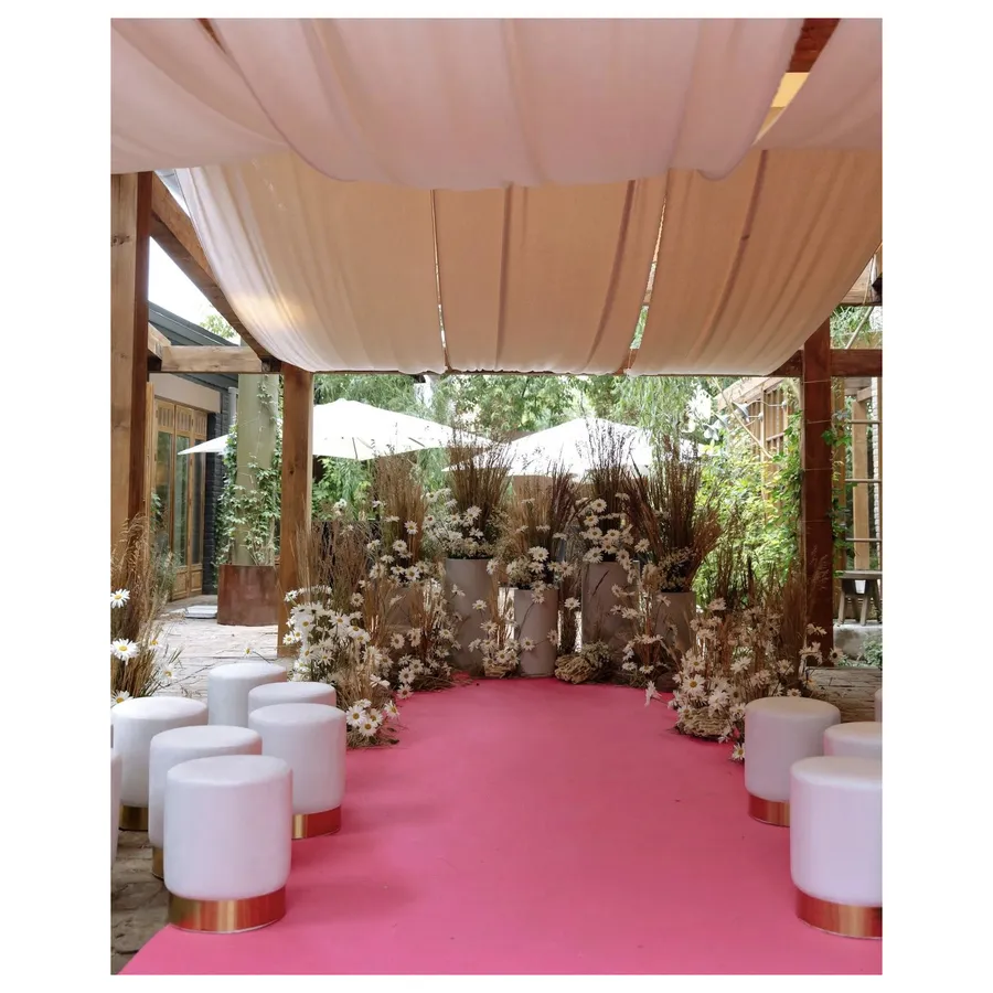 Пуф Цилиндр Золотой обод, молочный велюр - Фото 4