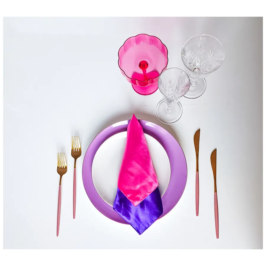 Салфетка двухсторонняя Кручу-верчу, Королева флирта, розово-фиолетовая - Фото миниатюра 6