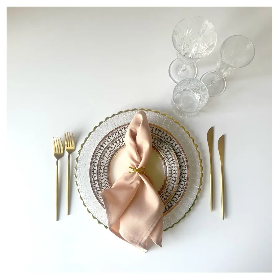 Сервировочная тарелка Кружево Золото - Фото миниатюра 4