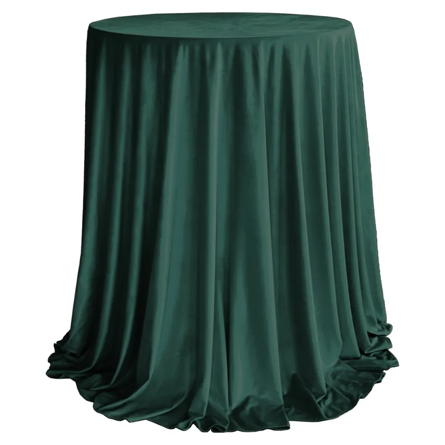 Комплект Стол коктейльный Тавола + скатерть велюр изумрудная - Фото миниатюра 1