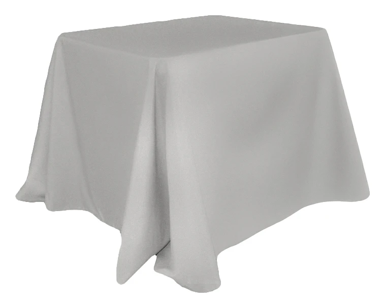 Скатерть полиэстер, квадратная, серая