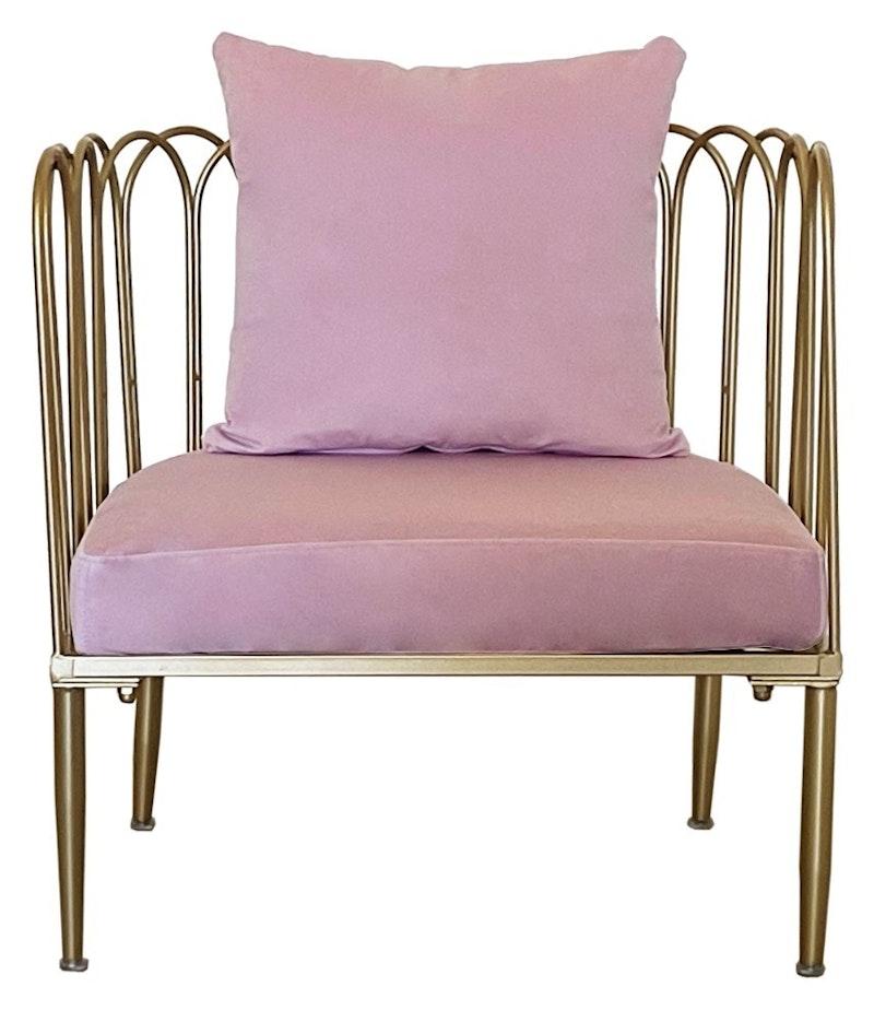 Кресло Сквош Розовая помада