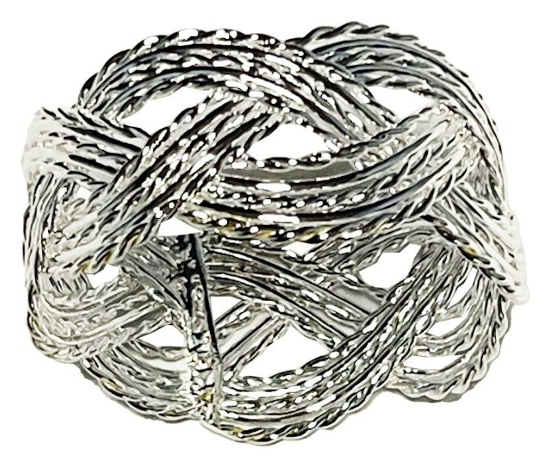 Кольцо для салфетки Кучеряшка Серебро