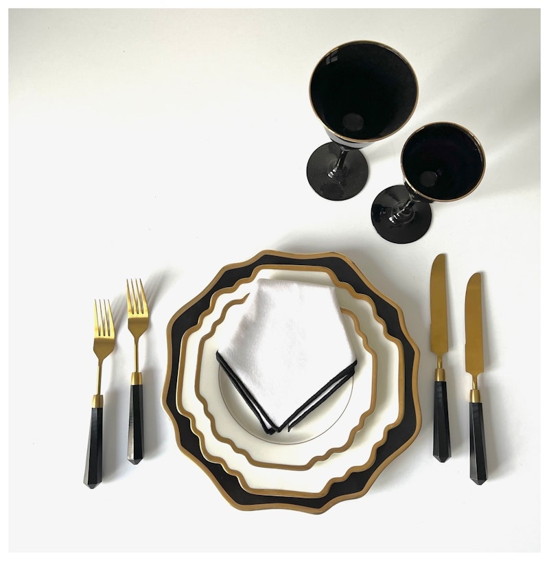 Сет порционных тарелок Анна, 27 и 23см диаметр