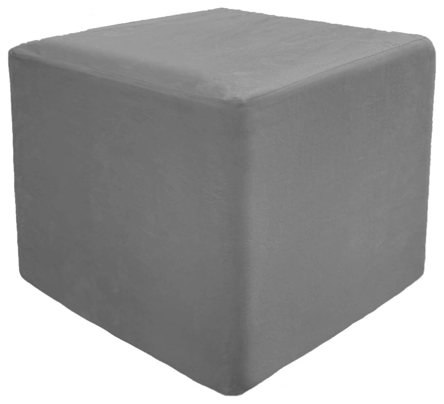 Пуф квадратный Точка, База (серая эко-кожа)