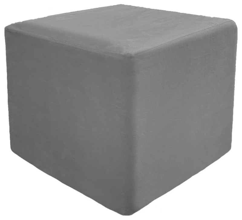 Пуф квадратный Точка, База (серая эко-кожа)