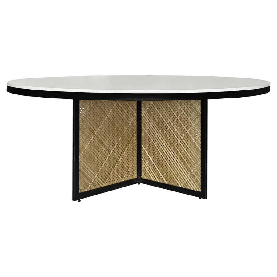 Стол Корнерс Конфесса, круглый белый + перекрас металла в любой цвет - Фото миниатюра 2