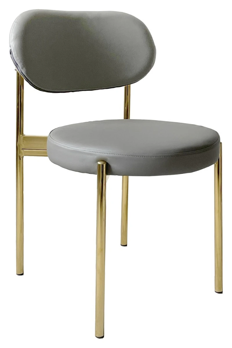 Стул Модерн Золото База, серый (ЭКО-КОЖА)
