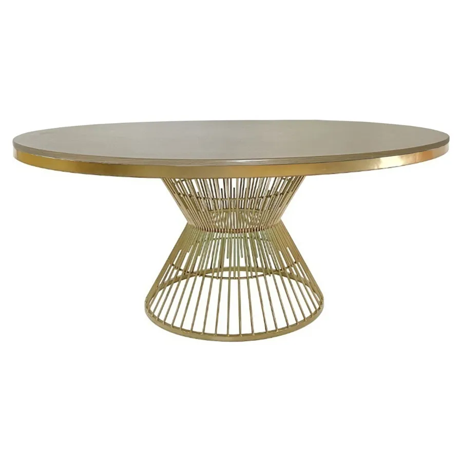 Стол Де Марко со столешницей натуральное дерево - Фото миниатюра 1