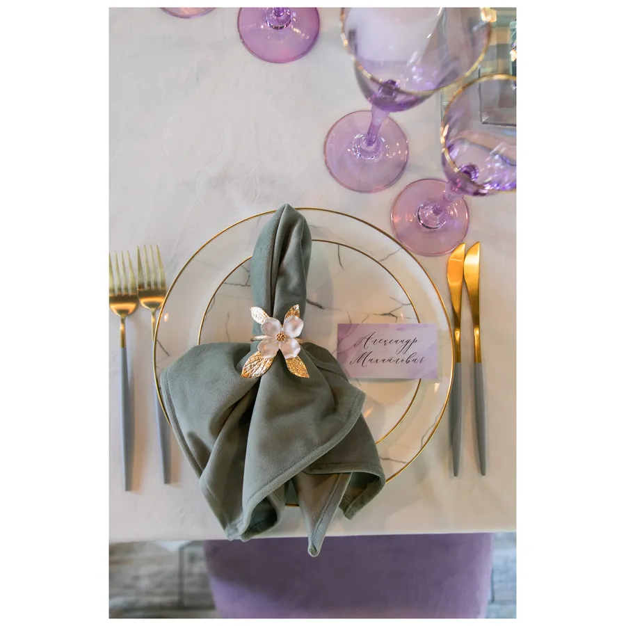 Сет порционных тарелок Мрамор - Фото миниатюра 3