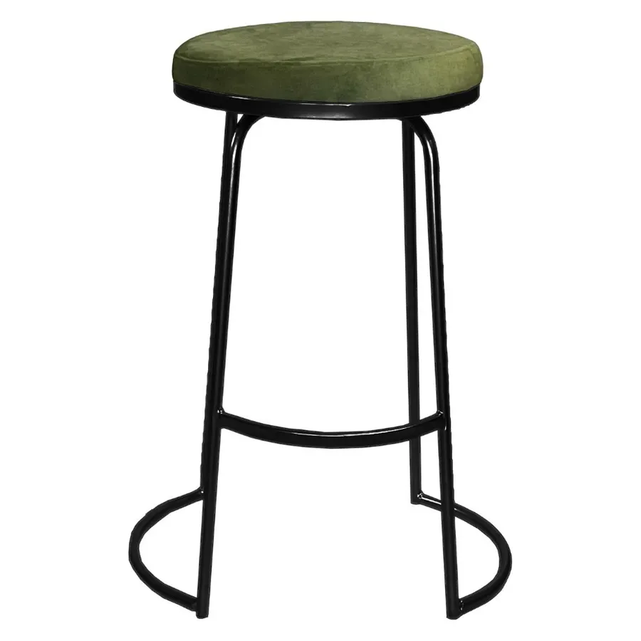 Стул барный Модерн Сэддл Матча (любой оттенок каркаса) - Фото миниатюра 3