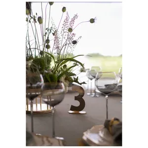 Номерок стола золотой - Фото 4