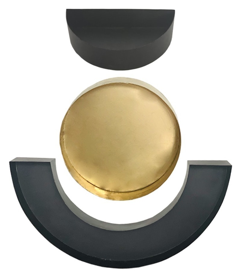 Флористическая стойка Полпонча С, чёрная