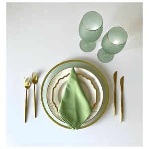 Столовые приборы Гоа Золото,  золотые, сет из 4 предметов - Фото 4