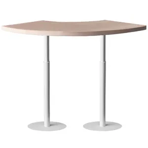 Стол коктейльный Твист Змейка С, Рафаэлло + Кремовый бисквит (телескопические ноги) - Фото 1