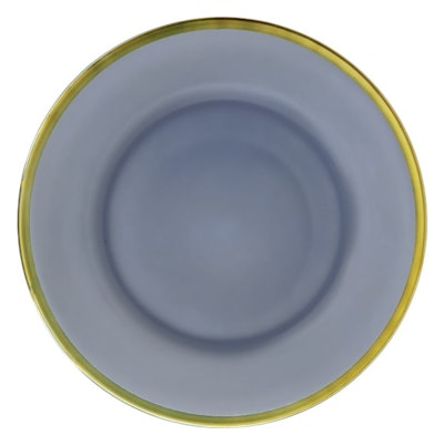 Сервировочная тарелка Лоллипоп Серый дымок матовая