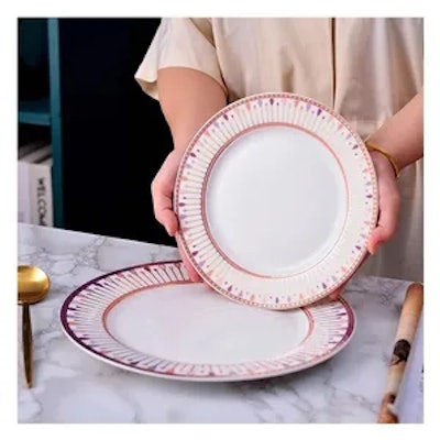 Тарелка Паттерн Розовый С - изображение 3