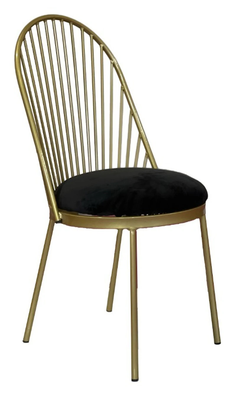 Стул Ле Солей, велюр, черный