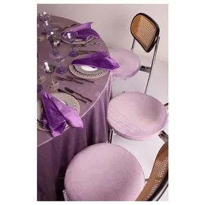 Скатерть велюр, круглая,  Нежная орхидея - Фото 3