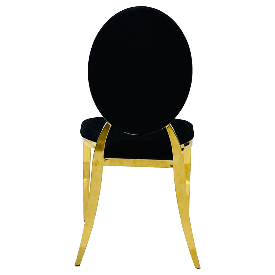 Стул Вашингтон Золото, велюр черный - Фото миниатюра 4