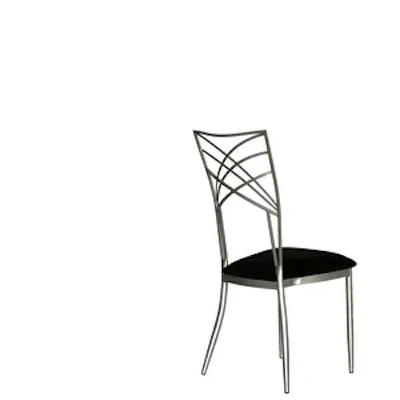 Стул Хамелеон серебро (велюр), черный - изображение 4