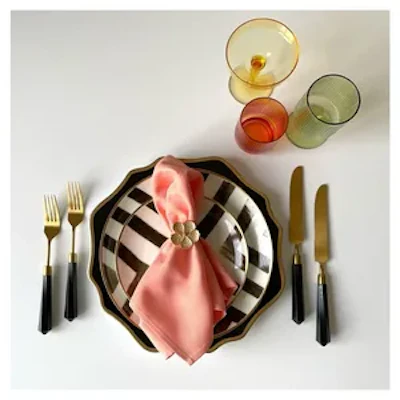 Салфетка персиковая, полиэстер - изображение 3