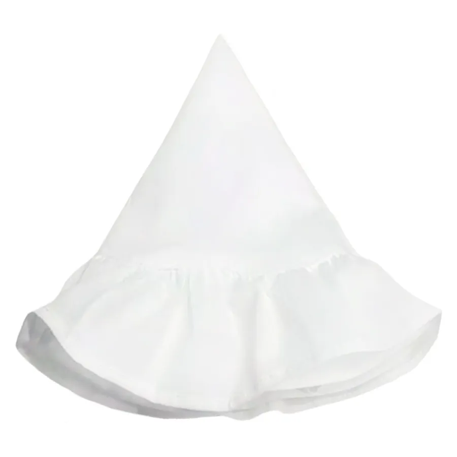 Салфетка из хлопка, с рюшами белая - Фото миниатюра 5