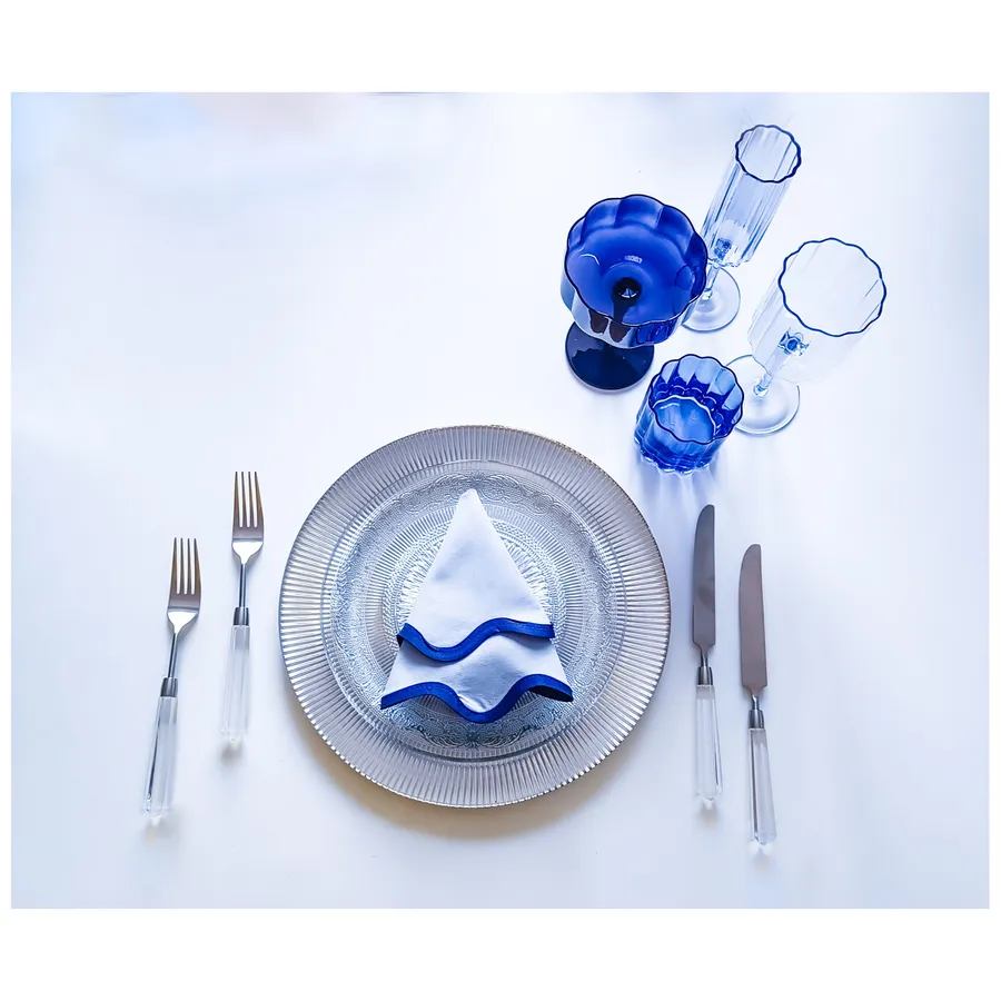 Сет бокалов Сквош Этюд в синем - Фото миниатюра 2