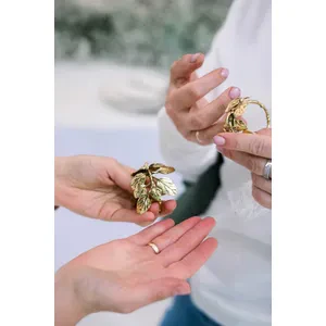 Кольцо для салфеток Флора Золото - Фото 2