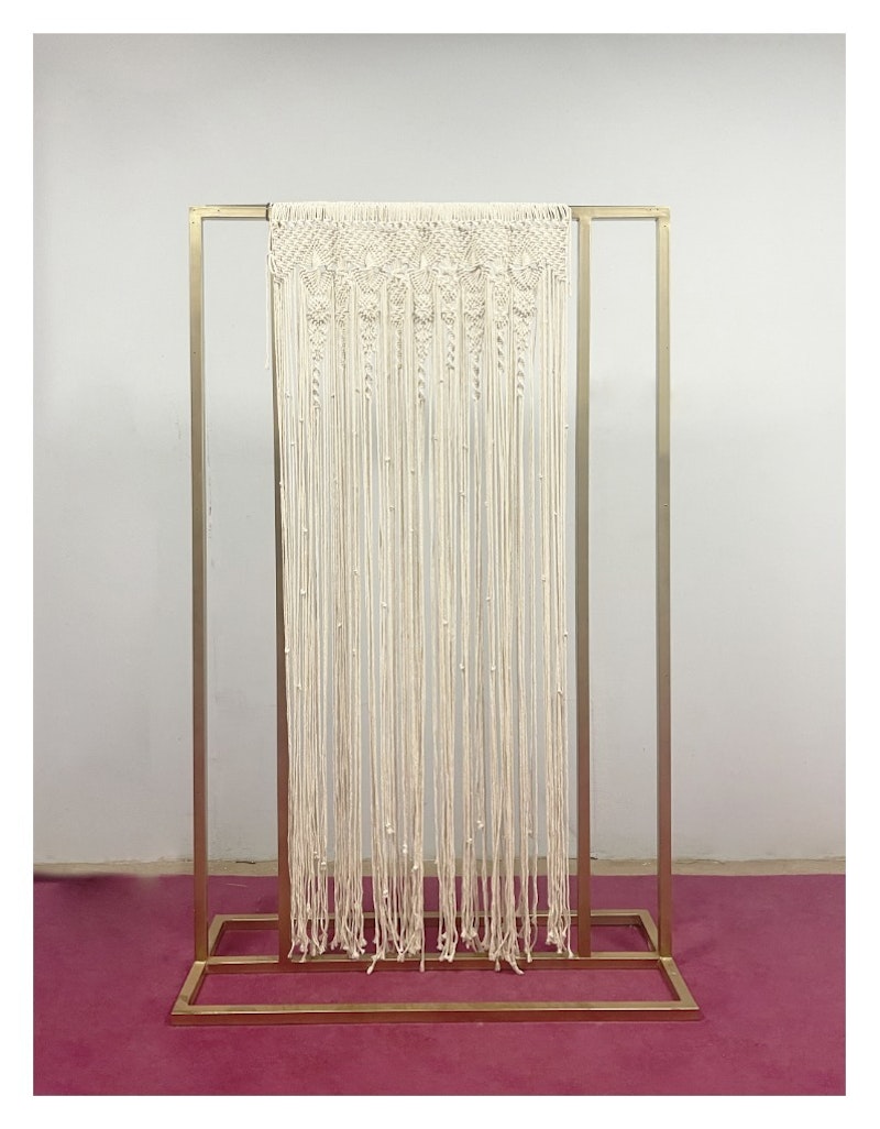 Панно декоративное из макраме Бохо Занавес