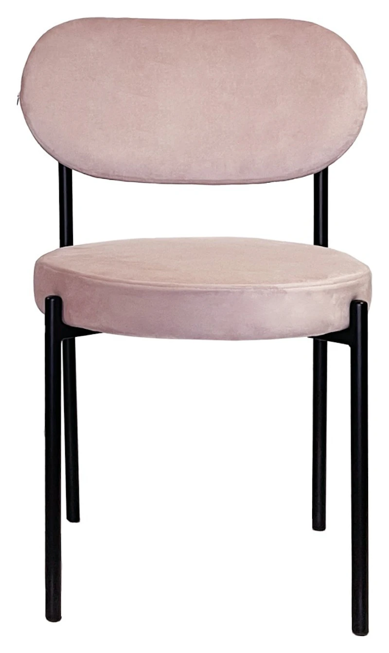 Стул Модерн Черный, Розовый кварц