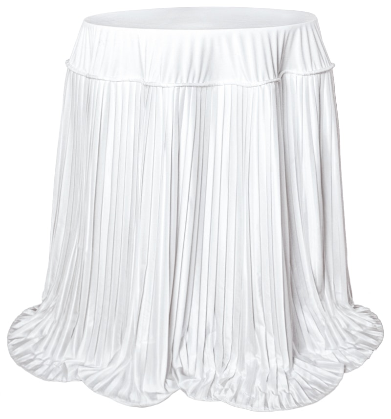 Скатерть для коктейльного столика плиссированная