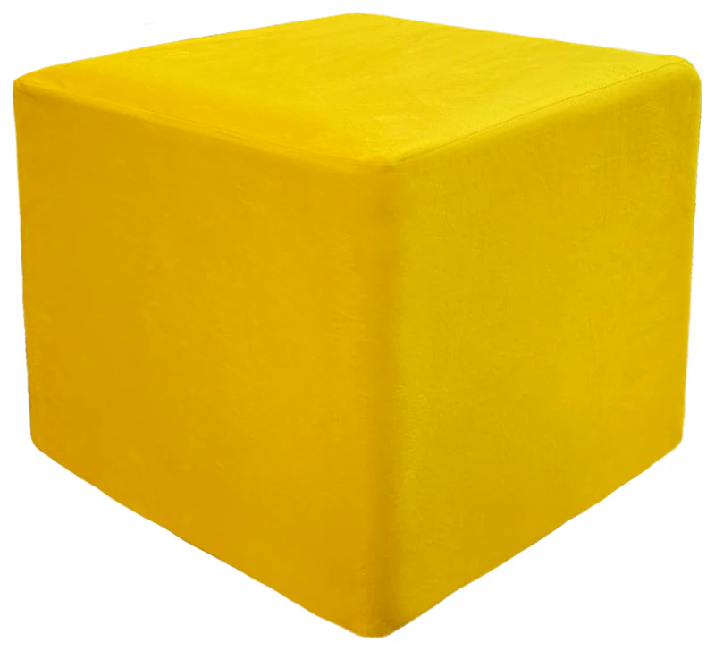 Пуф квадратный Точка, велюр, Манговый Куб