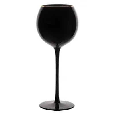 Бокал Сирен С нуар с золотой каймой