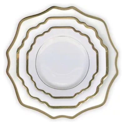 Сет тарелок Анна, 3 шт белые