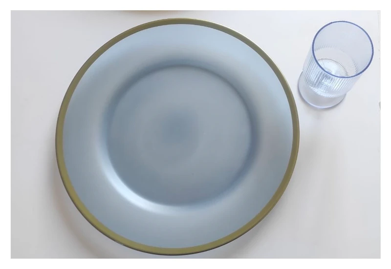 Сервировочная тарелка Лоллипоп Голубика матовая