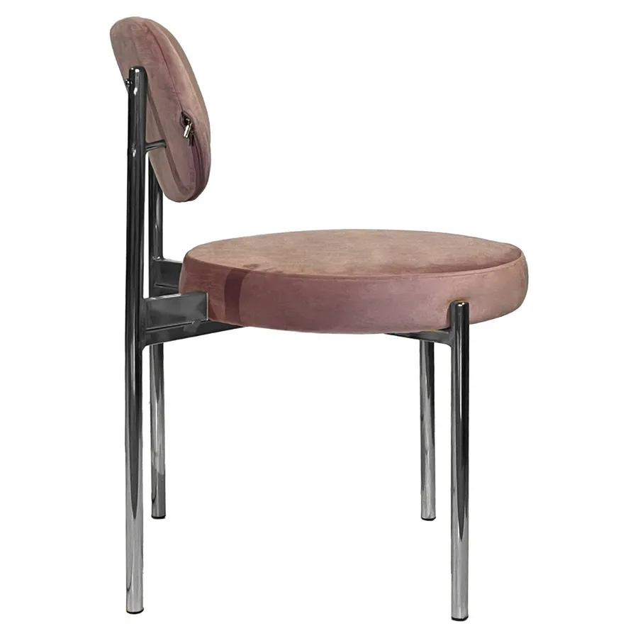 Стул Модерн Серебро, Розовая помада - Фото миниатюра 3