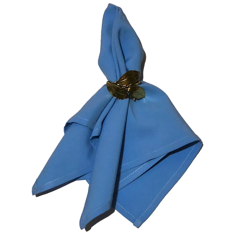 Салфетка голубая, габардин - Фото миниатюра 2