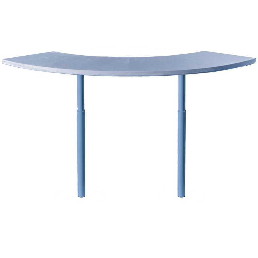 Стол коктейльный Твист Змейка М, Черничный йогурт + серо-голубой (телескопические ноги) - Фото миниатюра 2