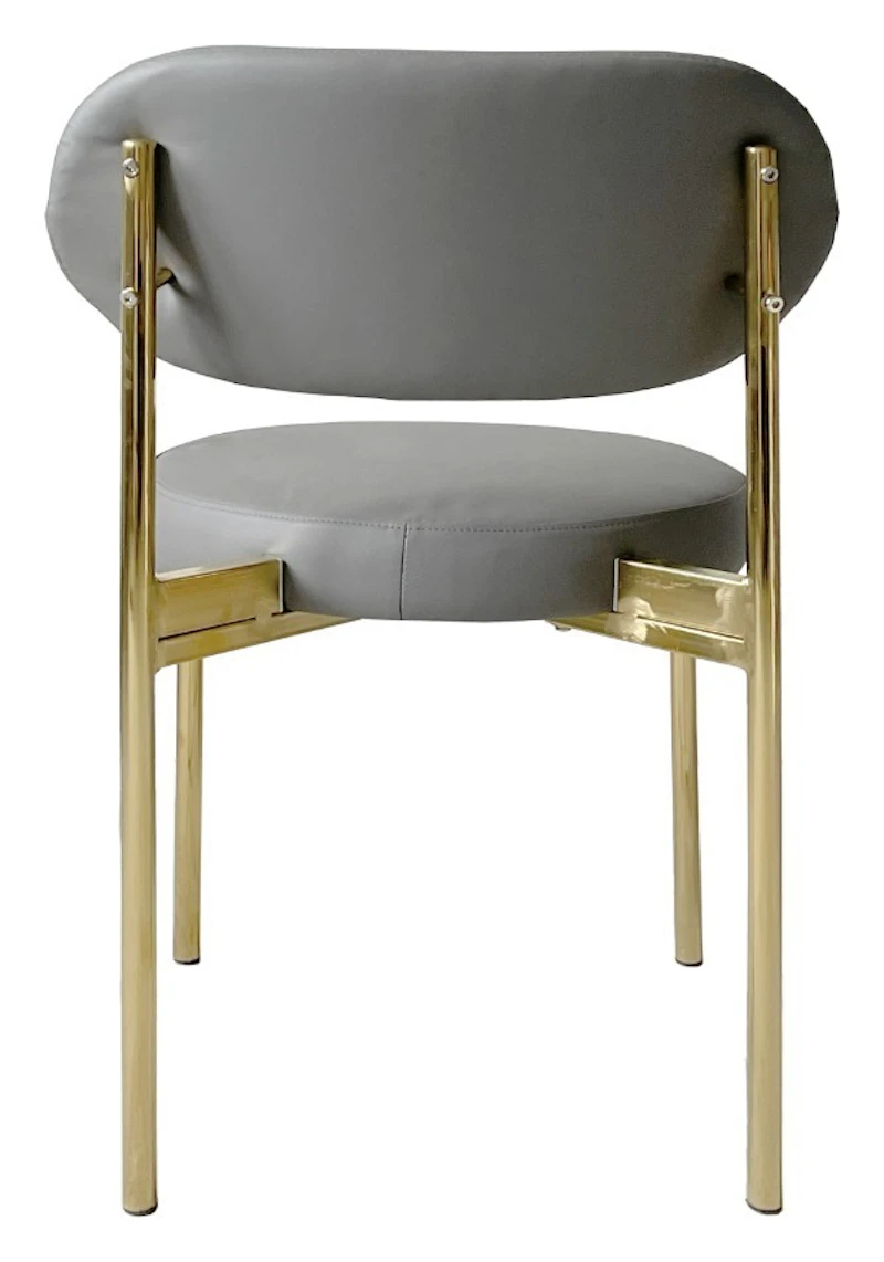 Стул Модерн Золото База, серый (ЭКО-КОЖА)