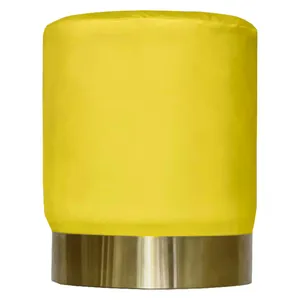 Пуф Цилиндр Золотой обод, Манго