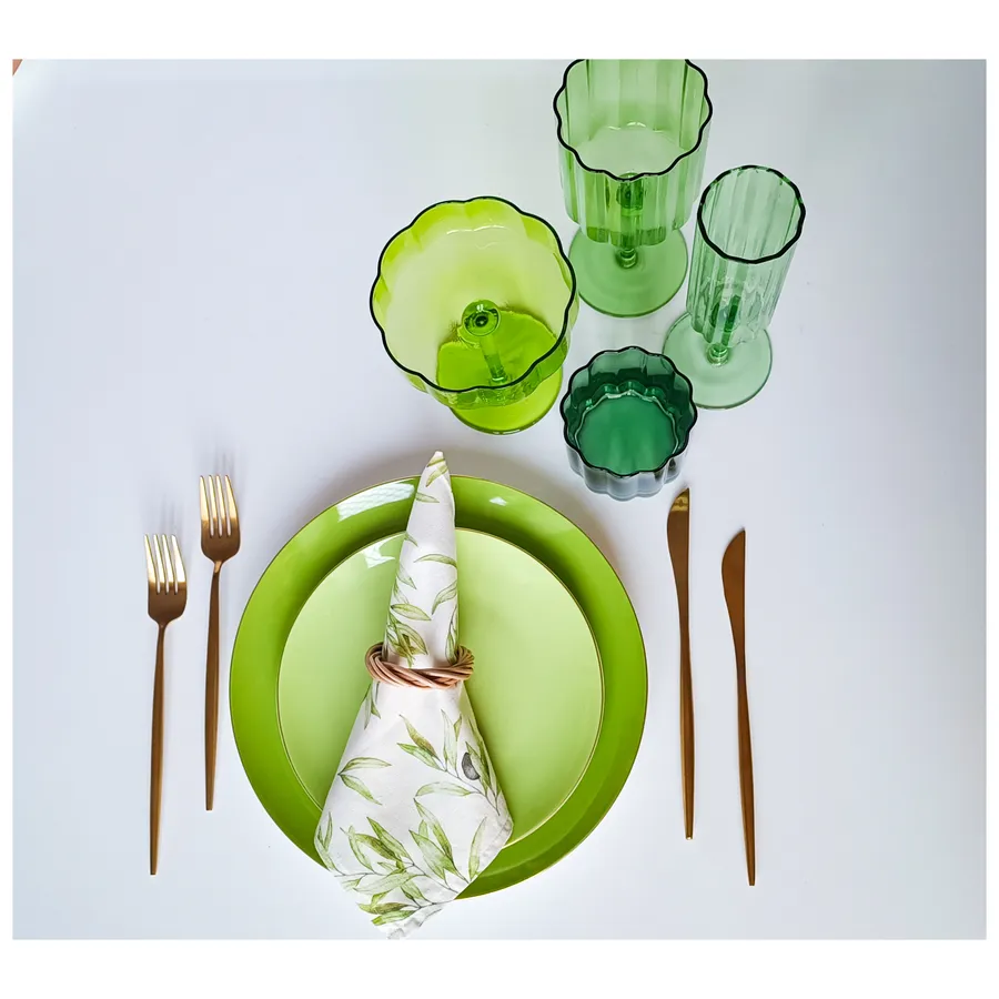 Сет бокалов Сквош Этюд в зеленом - Фото миниатюра 3