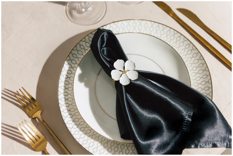 Салфетка Сатин Премиум, черная