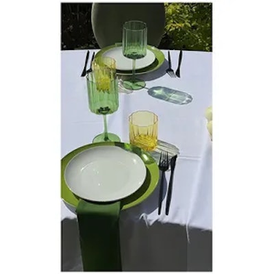 Бокал винный Сквош Мир зеленого цвета - изображение 4