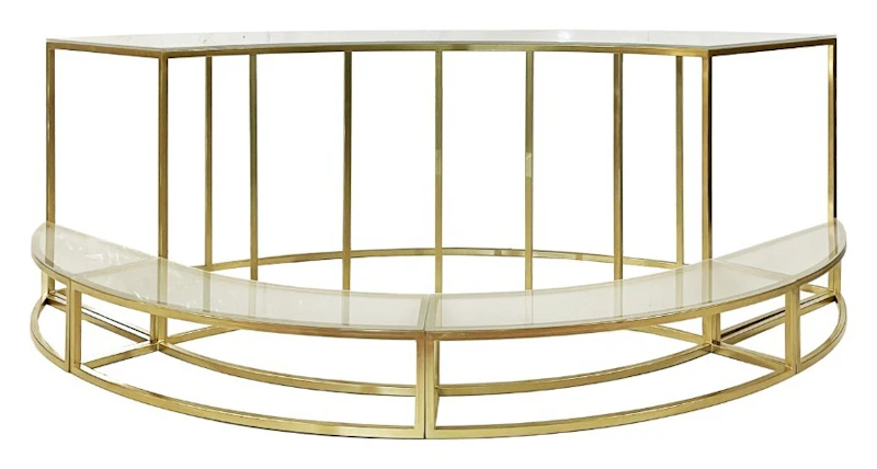 Стол-президиум Наутилус Серпент + Тай с матовым стеклом