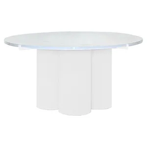 Журнальный столик Сквош, бифлекс, белый