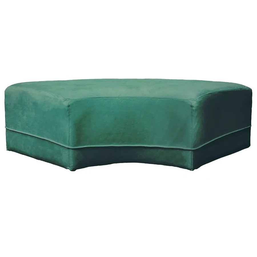 Пуф Кручу-верчу Змейка Вогнутый Изумрудный - Фото миниатюра 1