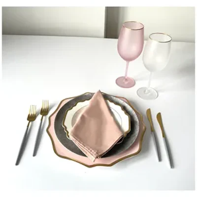 Салфетка из смесового льна, Припудренная Рози - изображение 3