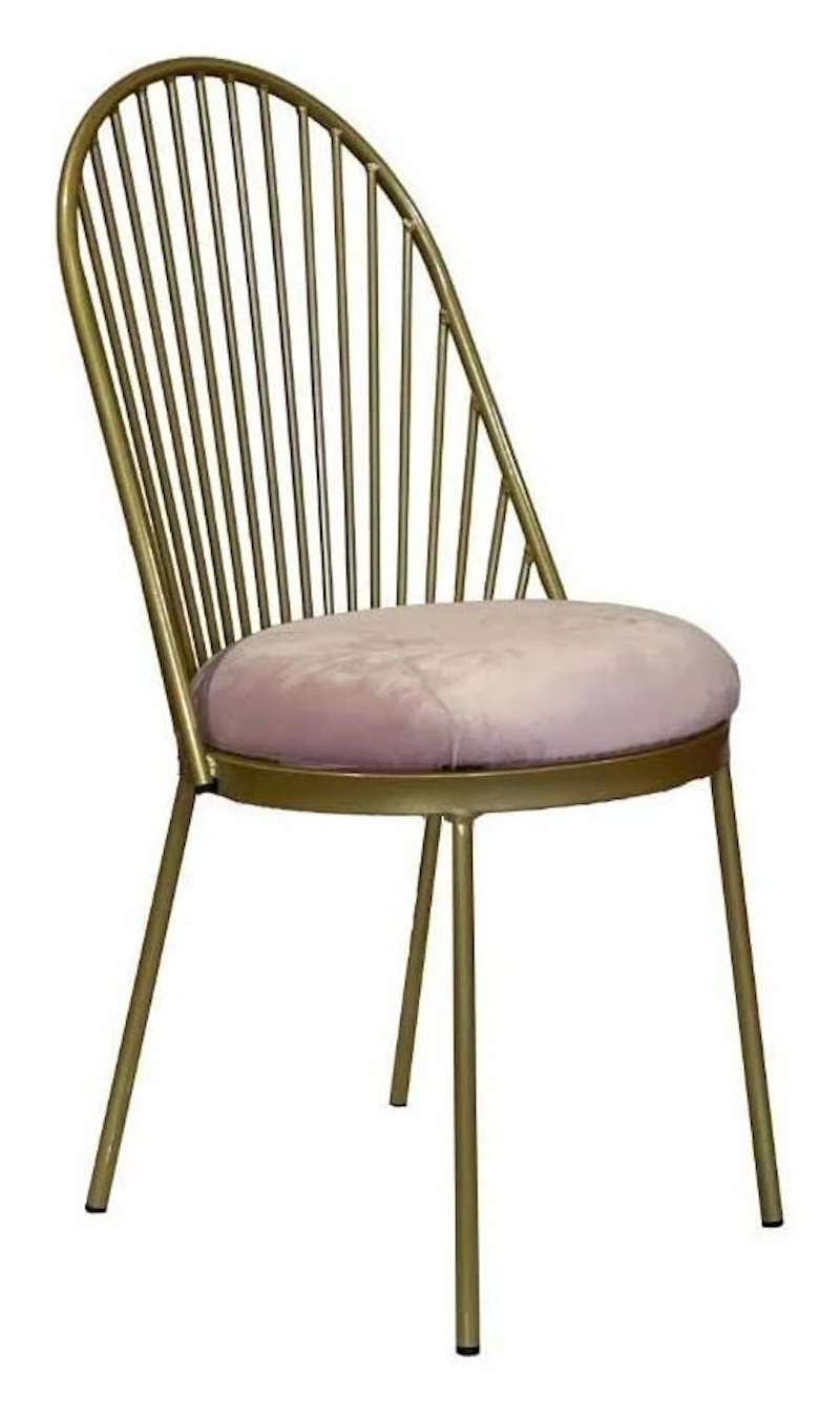 Стул Ле Солей, велюр, розовый