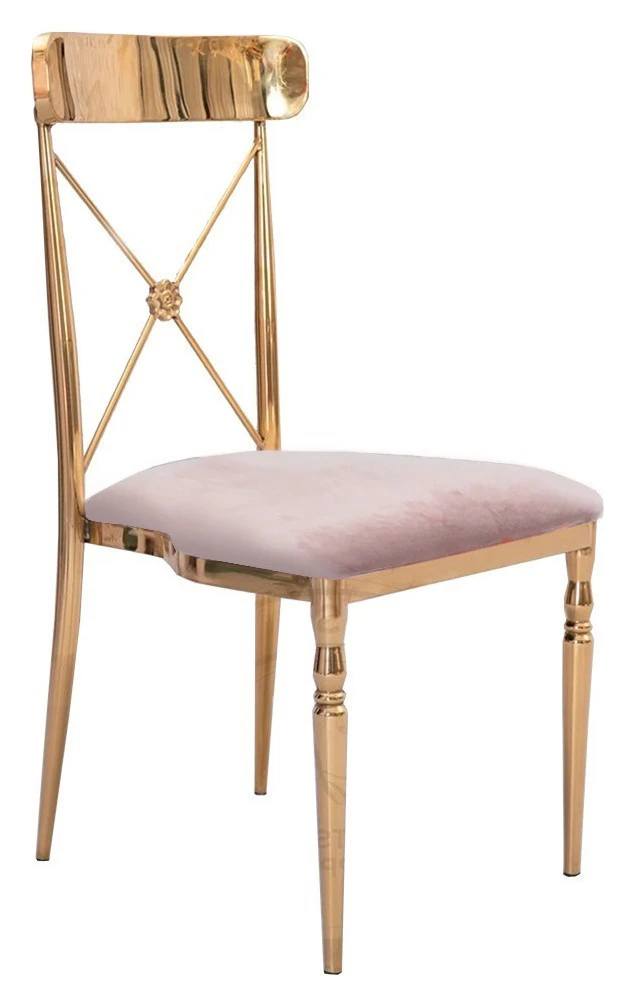 Стул Адлер, велюр светло-розовый